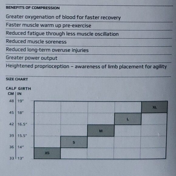 2XU - COMPRESSION PERFORMANCE RUN SLEEVE - UNISEX TITANIUM /BLACK SIZE XL NWT - Picture 11 of 11